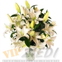 ziedu piegāde: Baltas lilijas: 43.00 €