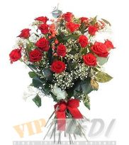 ziedu piegāde: 19 sarkanas rozes: 69.00 €